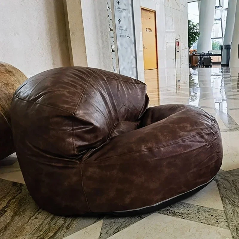 Faux Leather Bean Bag Cover SF279【No Filler Inside ! You Need To Buy The Filler By Yourself！】