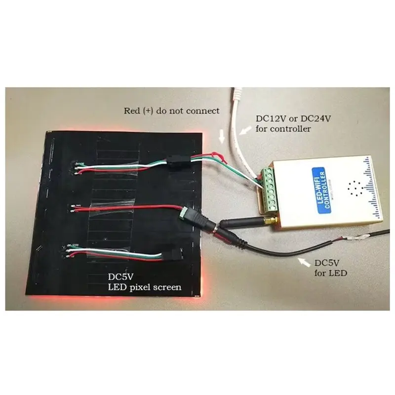 [HOT!】 LC2000B Spectrum RGB Controller RGB Controller For WS2812B LED Digital Pixel Strip 8-2048 Pixel LED Screen With Built