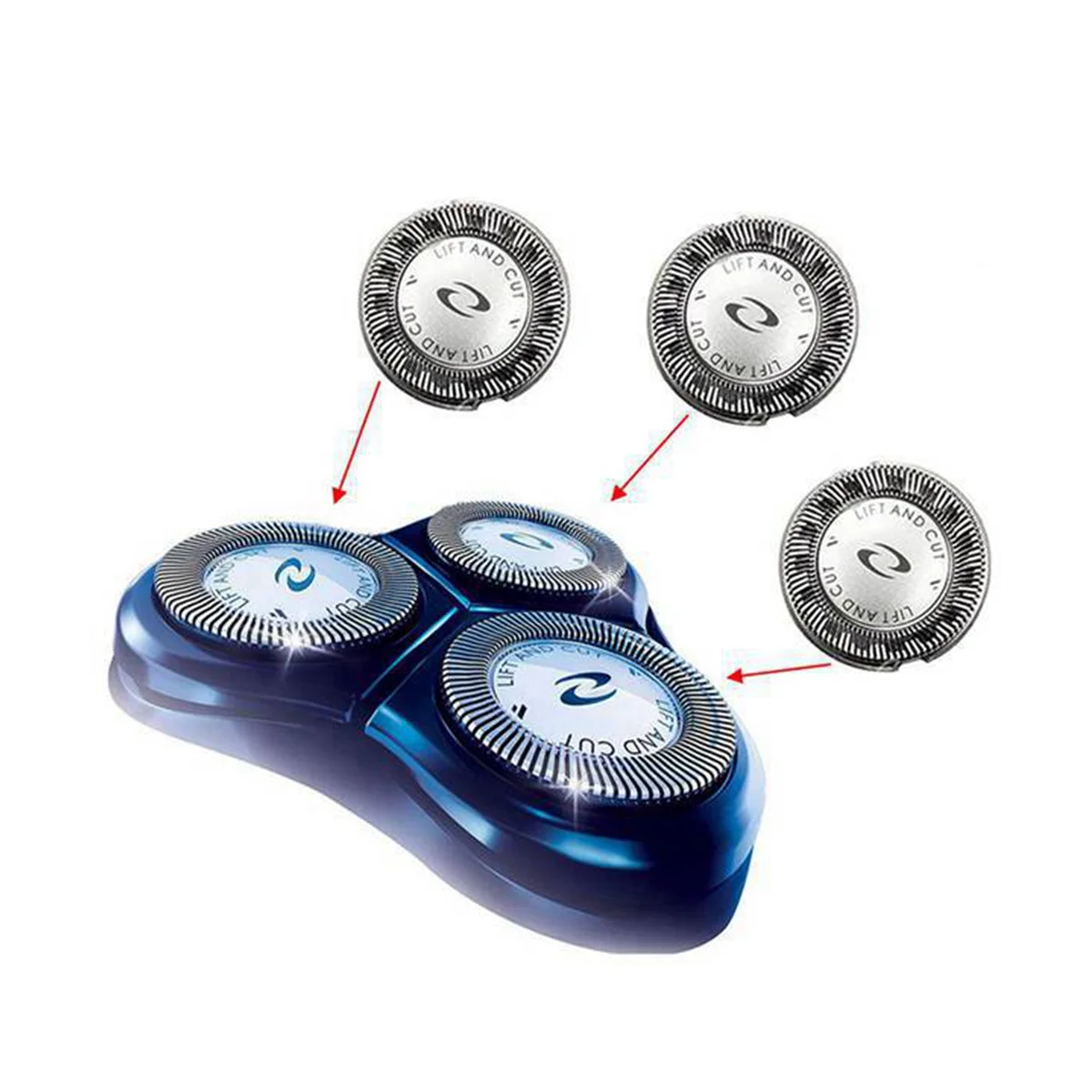 6Pcs Replacement Blade Shaver Head for HQ3 HQ4 HQ54 HQ56 HQ55 HQ851 HQ912 HQ136 HQ6900 HQ6940 HQ6868