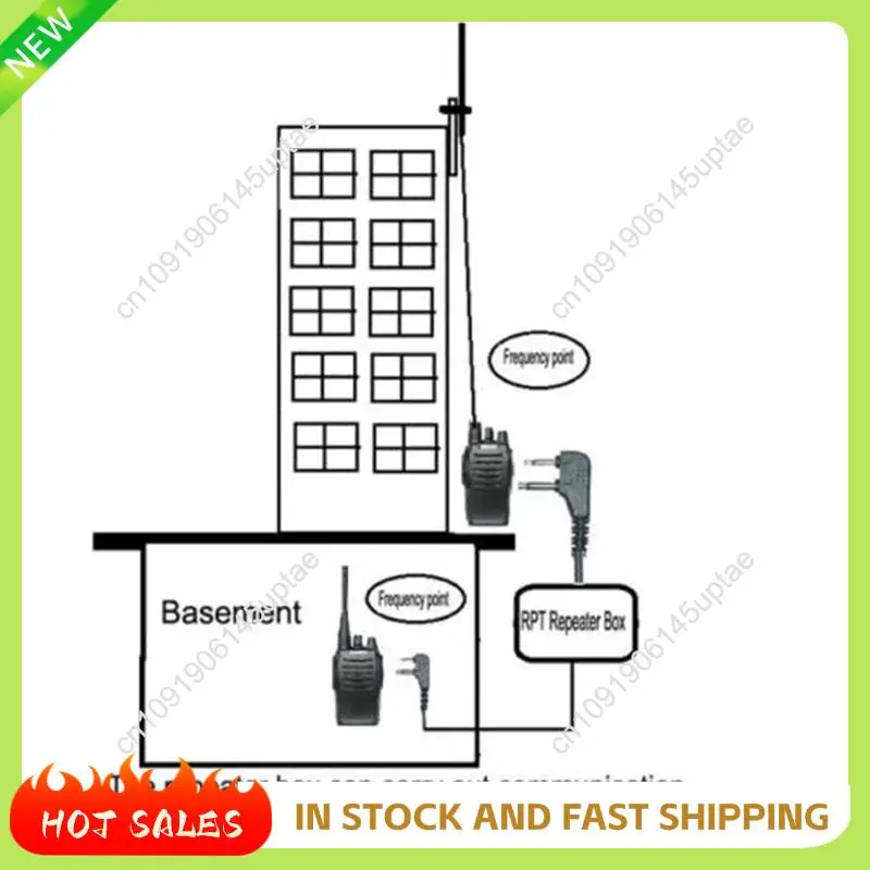 N88R RC-108 Two Way Relay Walkie Talkie Repeater Box For Two Handheld Radio Baofeng K Port Two Way Relay Walkie Talkie Repeater
