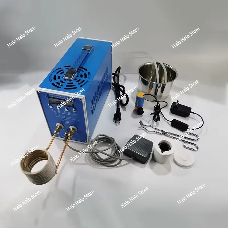 Induction Heating Machine 6kw 110V/220V Copper Melting Machine High Frequency Heating Machine Induction Heater Melting Furnace