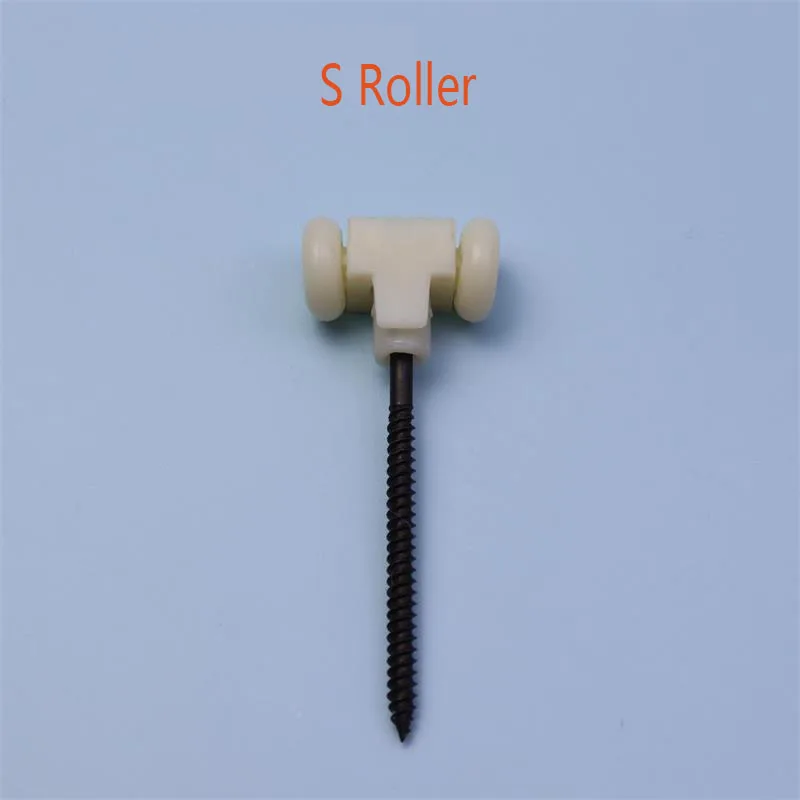 2pcs Door Top Roller Guide Wheel Louver PVC Small Folding Door Hanging Wheel Aluminum Alloy Sliding Pulley Bearing Partition