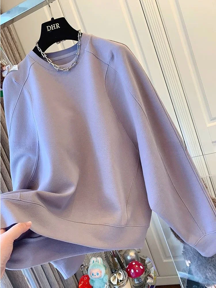 سترة نسائية كبيرة جدًا 300 Pou Batwing Sve طويلة Sve مقاس كبير بلوزة خريفية فضفاضة غير رسمية جديدة 2025