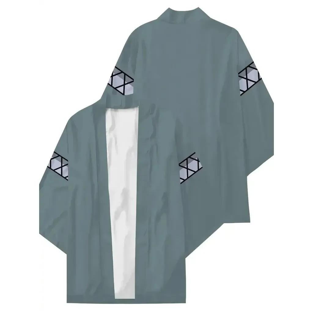 أزياء 3D الطباعة انمي ياباني كيمونو تأثيري الرجال النساء الصيف عارضة بارد الشارع قمم