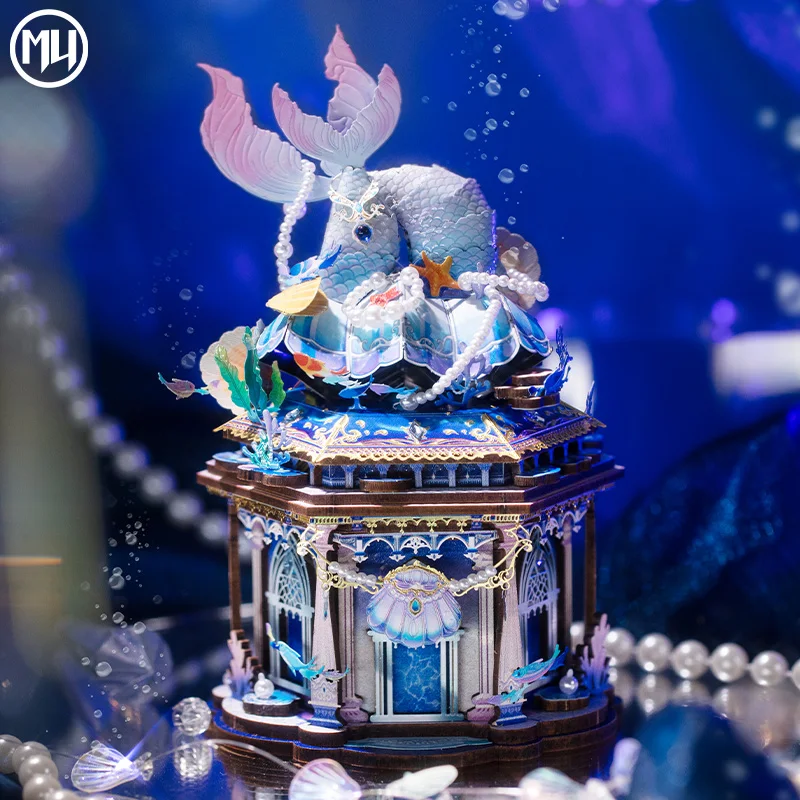 MU Sea Goddess 3D Metal Jigsaw Puzzle, DIY Puzzle Toy, Desktop Office Decoration, Stress-Relieving, Colorful Gift for Girlfriend