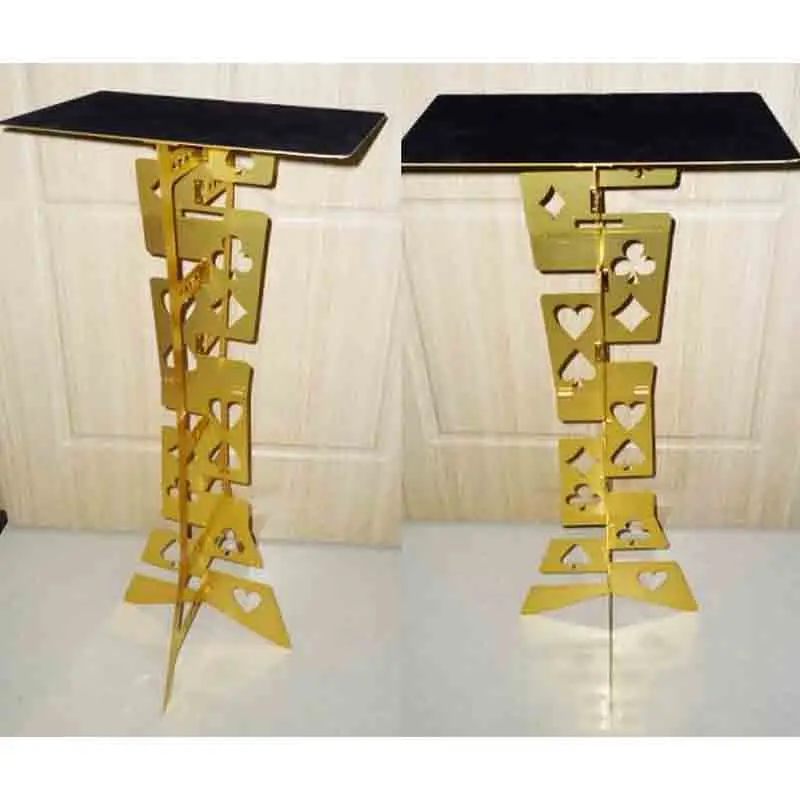 

Folding Magic Tables (Gold Color),Magic Accessories Stage Magic Props Close Up Magic Tricks Magia Toys Classic