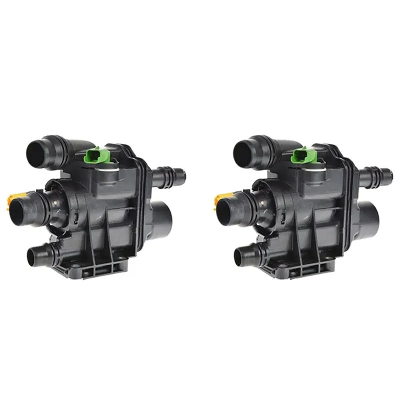 A48P-2X New Coolant Thermostat Housing For 208 308 Ctiroen C3 Picasso C4 DS3 1.2 9807198480 9807119880
