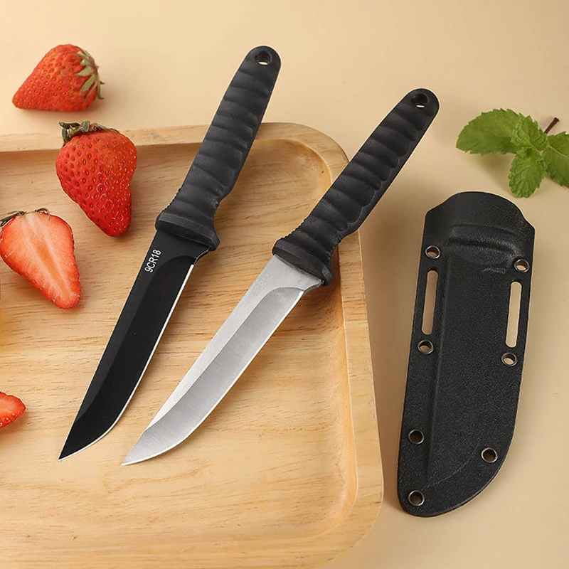 High-quality fruit knives, kitchen Japanese knives, cooking stainless steel knives, butcher cutting knives with knife covers