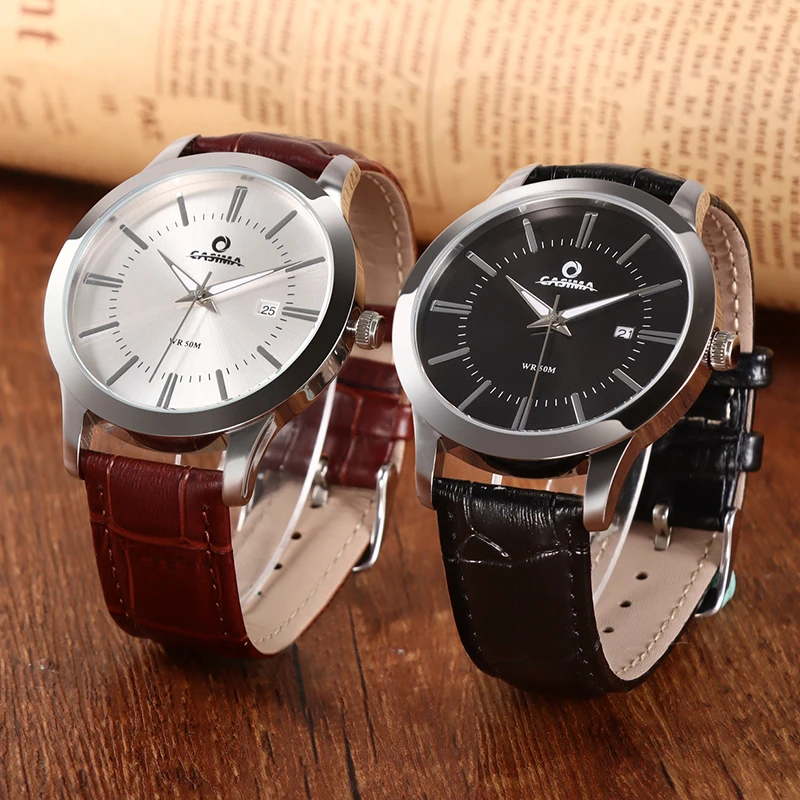 CASIMA Kasman-Men's Quartz Wristwatch, Simple Trend Chronograph, Versatile, Waterproof, Luminous, Model CR-5140-993