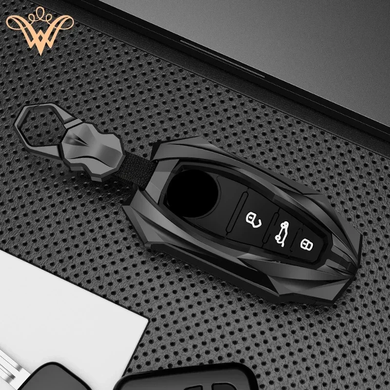 

Zinc Alloy Car Key Case Cover Keychain Holder Auto Accessories For VW Volkswagen Touareg 2011 2012 2013 2014 2015 2016 2017 2018