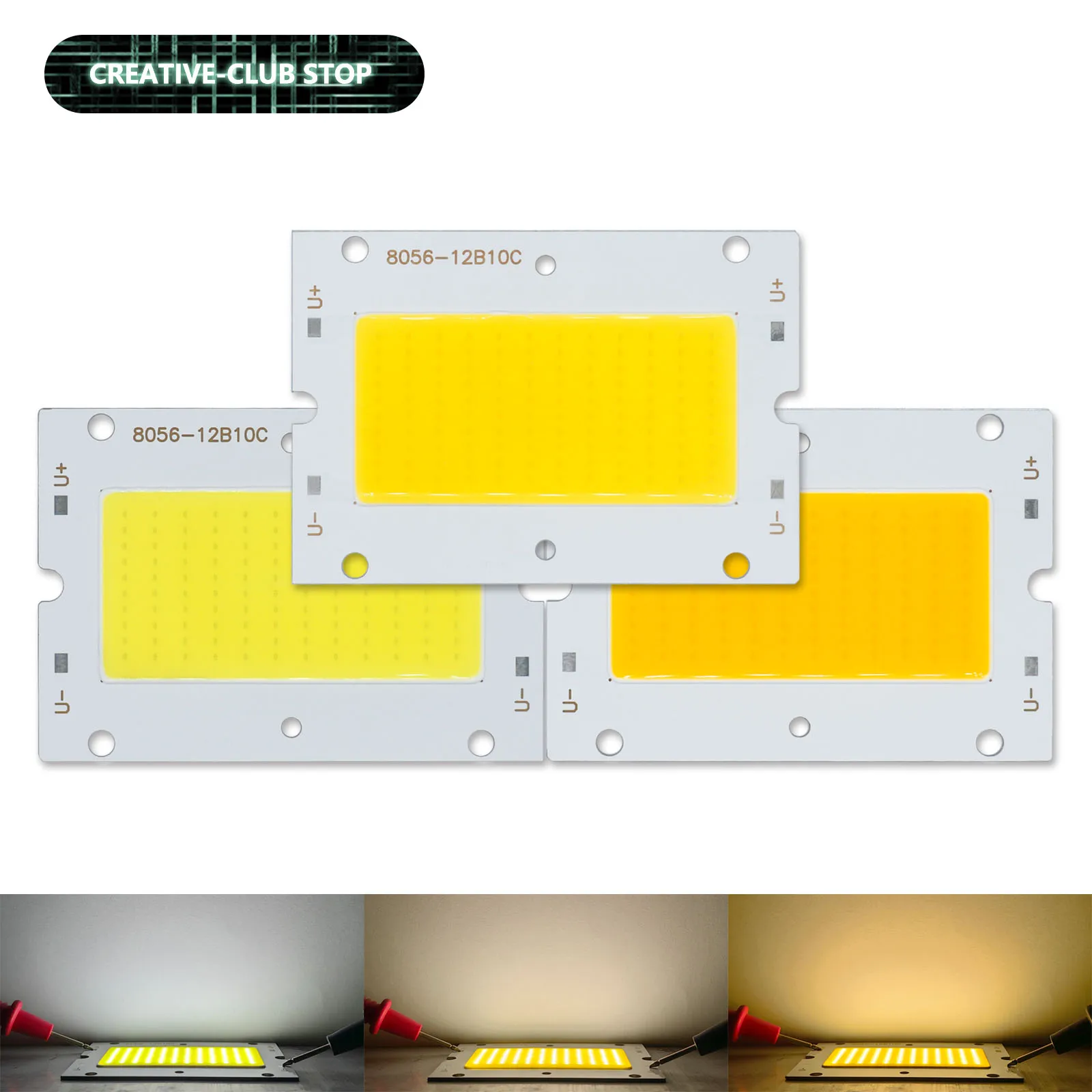 LED Chip 50W DC30-32V 1400-1500mA COB Light Beads DIY for Street Lamp Lpotlight Light Source Warm White Neutral White Cold White