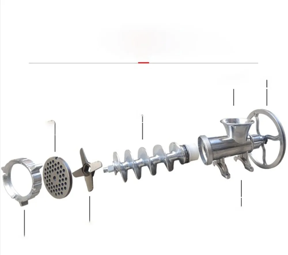 Aluminum alloy meat grinder pepper grinder manual sausage stuffing hine minced fish chicken rack hine minced meat stuffing