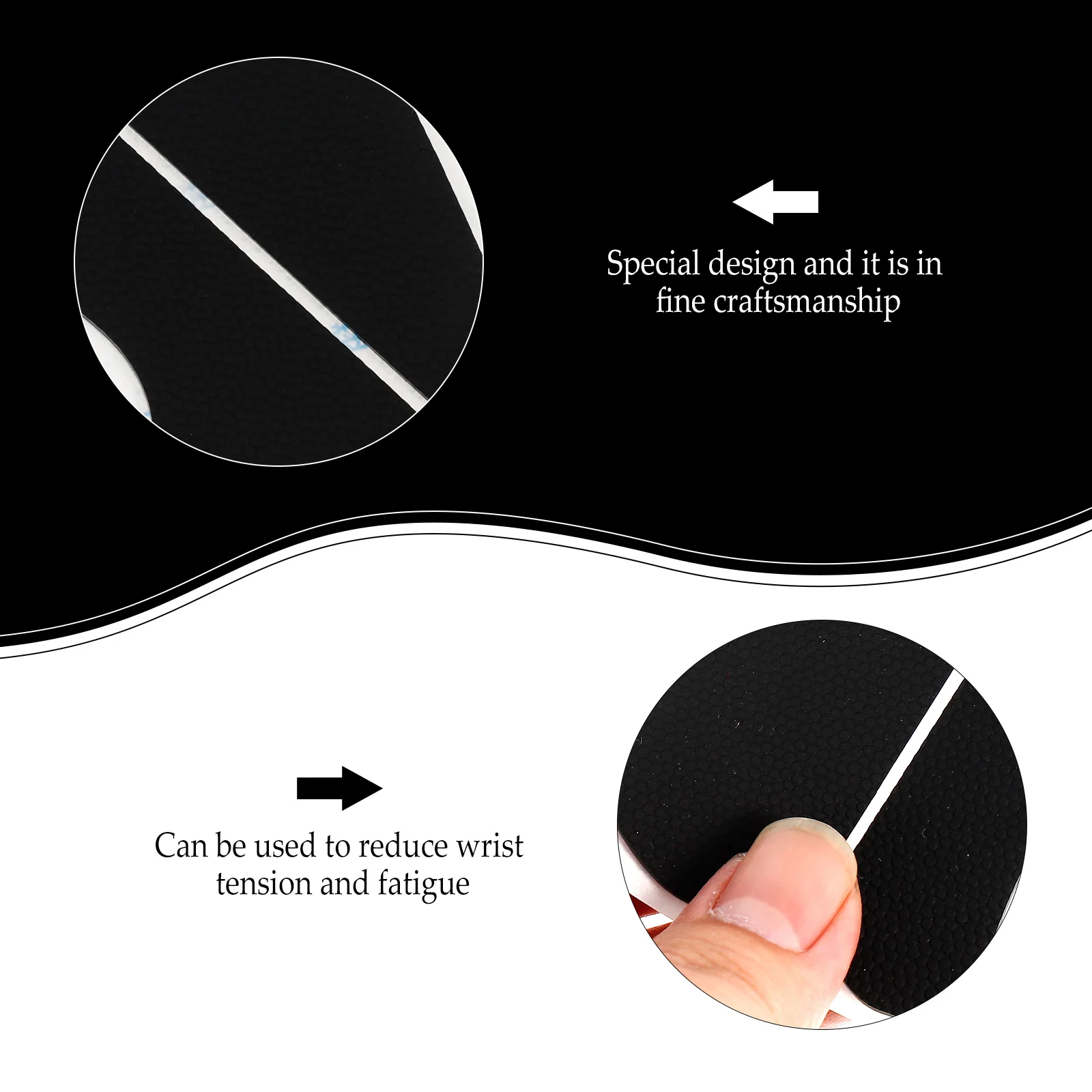 

1Pair Mouse Grip Tape Silicone Anti-Slip Comfortable for Rival 300 Gaming Mouse Skate Replacement Side Sticker Mice Accessory