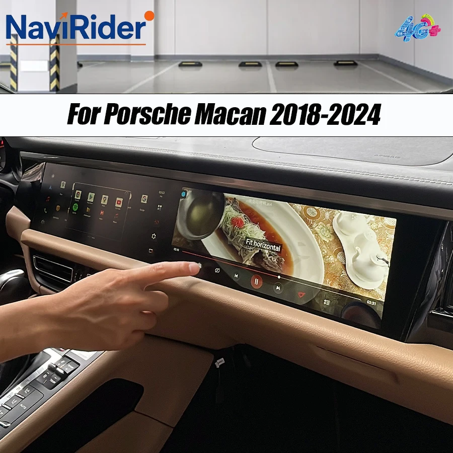 

12.3+12.3“ Dual Screen Android For Porsche Macan PCM 5.0 2018-2024 Navigation Stereo Car GPS Carplay Multimedia Player Autoradio