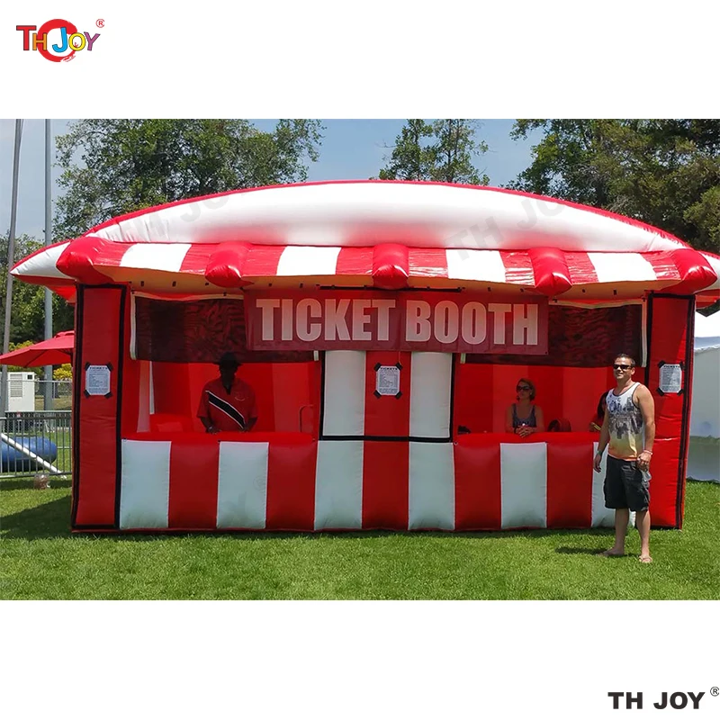 

Commercial Inflatable Concession Booth Carnival Inflatable Treat Shop Food Popcorn Kettle Ice Cream Drink Bar Ticket Booth