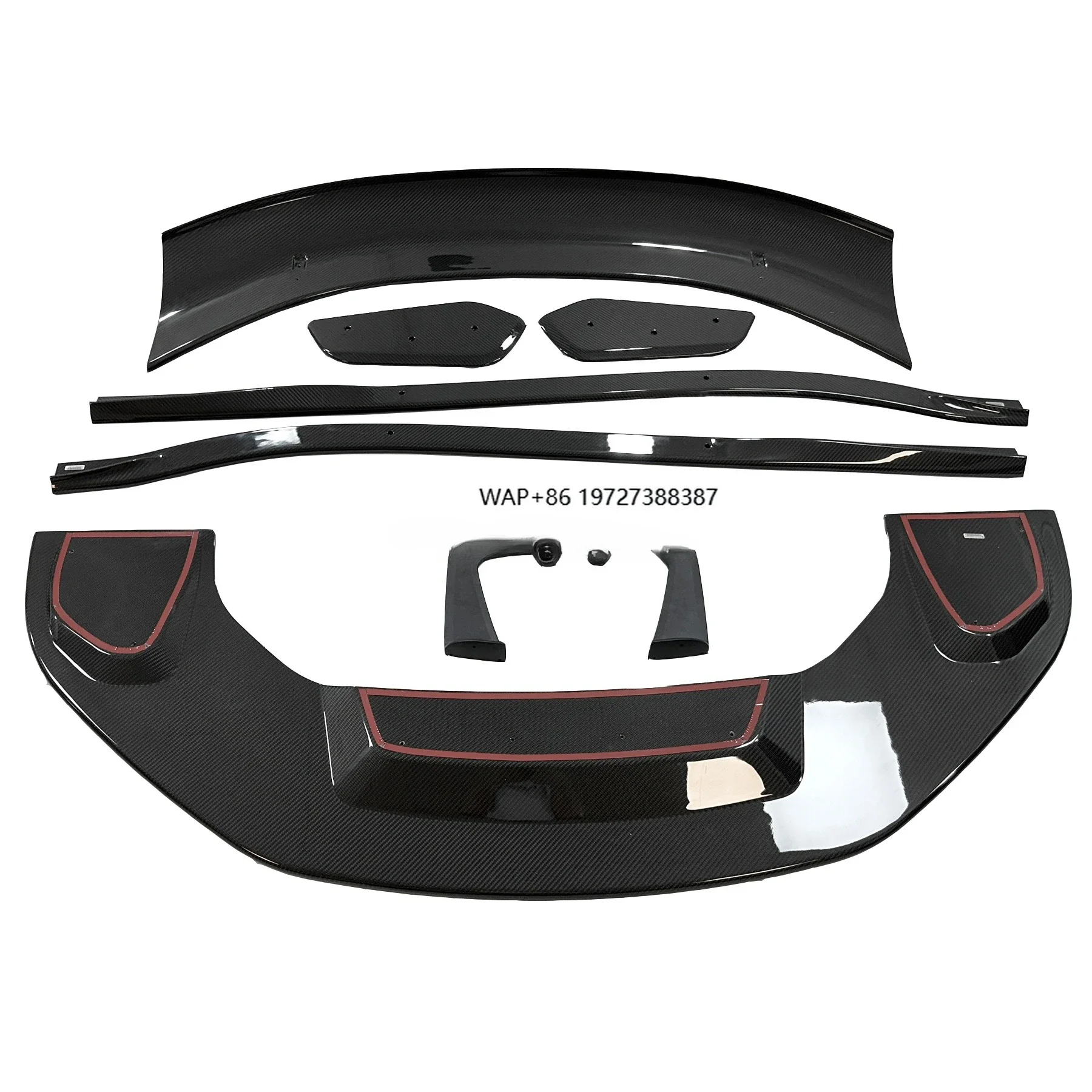 Lotus Emira Dry Carbon Fiber Body Kits Front Lip Side Skirt Rear Spoiler Parts for Lotus Emira Upgrades GT4