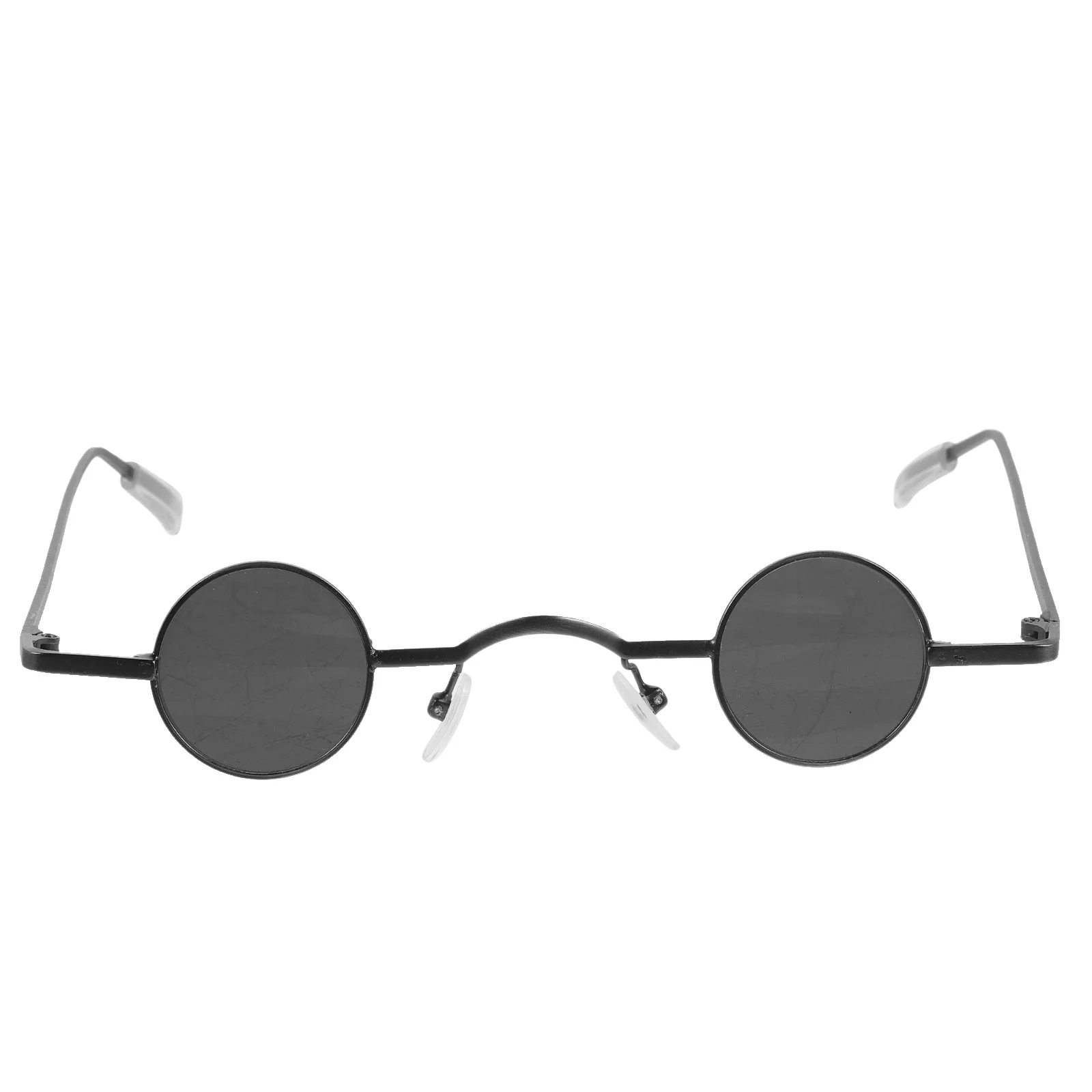 

Small Round Frame Sunglasses Yellow Creative Lightweight Eyeglasses Decorative Party Beach Eyewear Stylish Sunglasses for Men