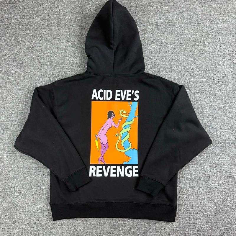 باتا مقنعين البلوز الكرتون شعار طباعة للجنسين سستة سترة الخريف الشتاء عارضة باتا هوديس البلوز الشارع الصورة الحقيقية #1