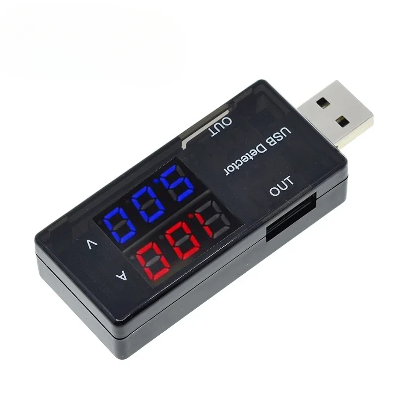 10PCS  Red+Blue Dual USB Current Voltage Charging Detector Tester Battery Voltmeter Ammeter Charger Doctor