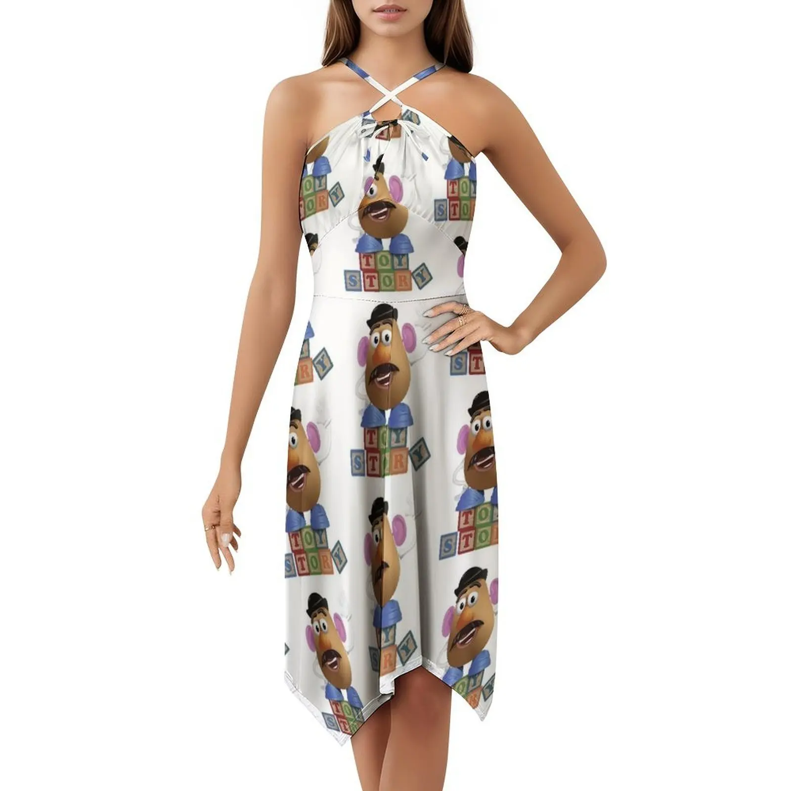 السيد البطاطس رئيس الفيلم البديل بوهو شيك فستان أنيق موضة شاطئ حفل زفاف ثوب السيد البطاطس رئيس الفيلم البديل #5