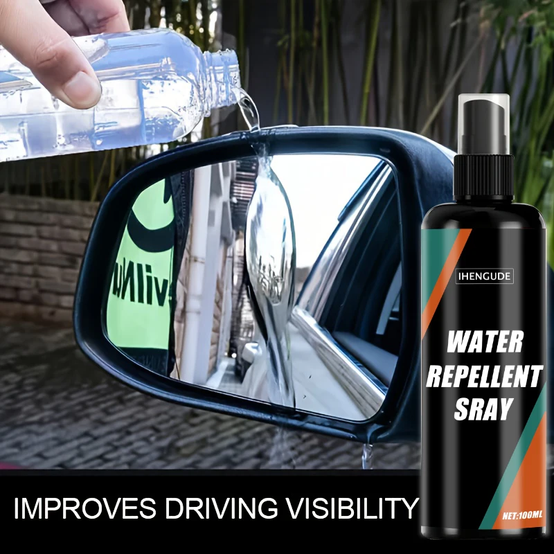 100ml Waterproof Spray - Waterproof Coating for Car Windshields, Rearview Mirrors, and Glass, Durable Protective Polishing Kit