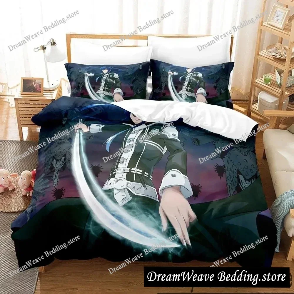 

D.Gray-man Luxury Bedding Set Japan Anime Cartoon Duvet Cover Set Comforter Bedspread Twin Single Size Printed Home Textile741