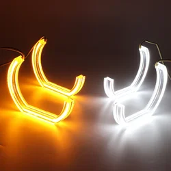 C Shaped White LED Angel Eye Ring Daytime Light for BMW X1 X3 X5 X6 E70 E71 Z3 Z4 E30 E32 E34 E36 E38 E53 E60 E61 E85 F30