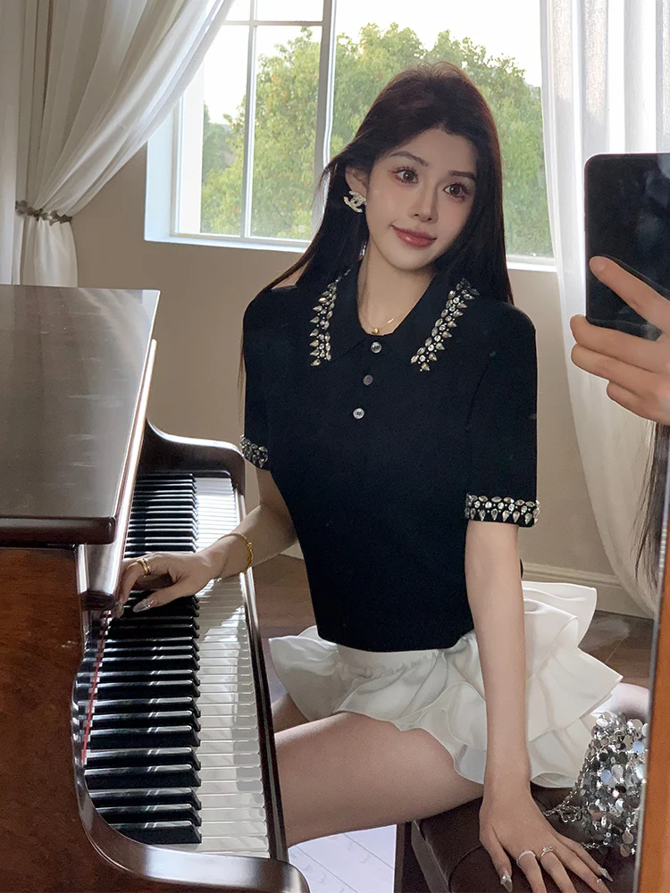 

Женский повседневный универсальный вязаный топ из органической серии Premium Bla ort Sve с клеящимися волокнами для города