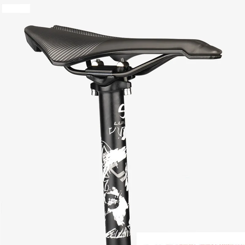 LUNJE Mountain Road Bicycle Seatpost Ultralight Aluminum Alloy MTB Bike Seat Post Seat Tube 27.2/30.9/31.6mm*400mm Cycling Parts