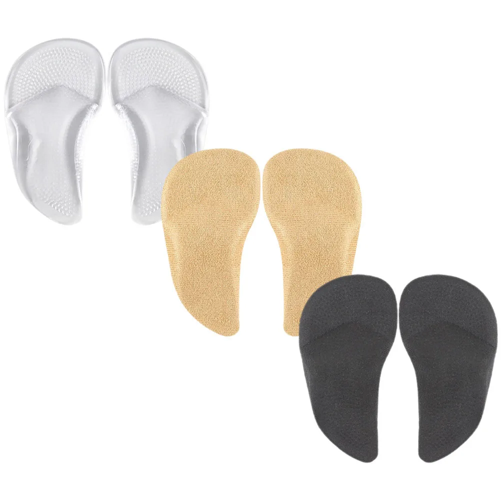 3Pairs Stable Wear-Resistant High Heel Forefoot Pads Breathable Soft Shoe Inserts Foot Cushion Pain Relief Insoles for Women
