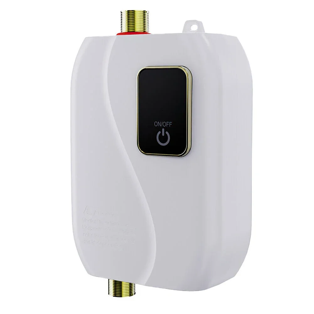 Electric Tankless Water Heater  Instant Hot Water for Kitchen Bathroom Caravan  Mini Size  Energy Saving  LCD Display