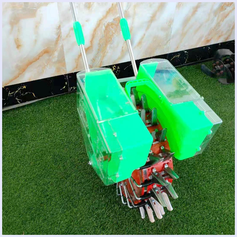 manual hand push corn peanut seeder fertilizer planter semoir manuel maize small seed sower farming tools