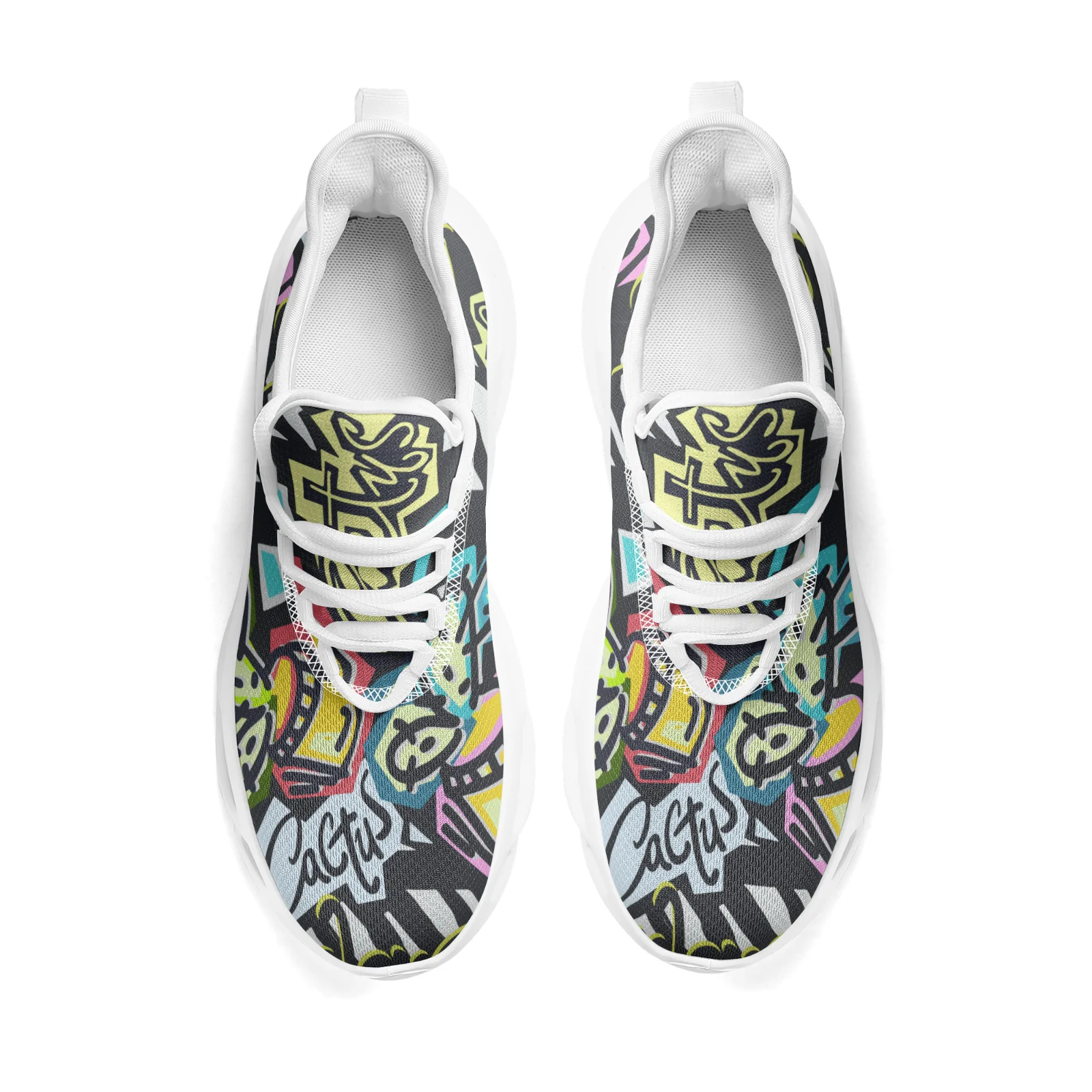 الصبار الكتابة على الجدران أحذية رياضية كاجوال للمرأة في سن المراهقة الفتيات خفيفة الوزن المشي احذية الجري شبكة الدانتيل يصل الأحذية حجم EURO36-48