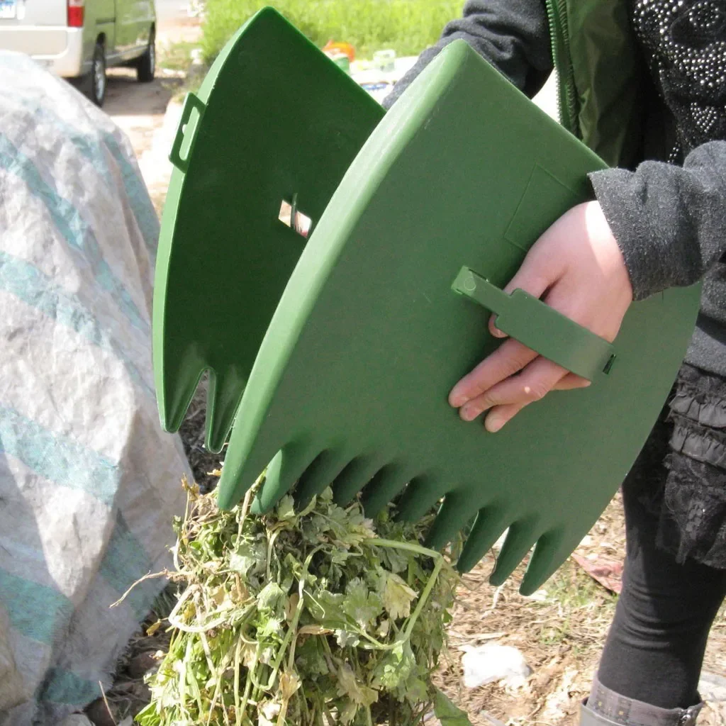 

Outdoor leaf clip gardening plastic rake for collecting fallen leaves and tidying them up, leaf collecting rake for garden maple