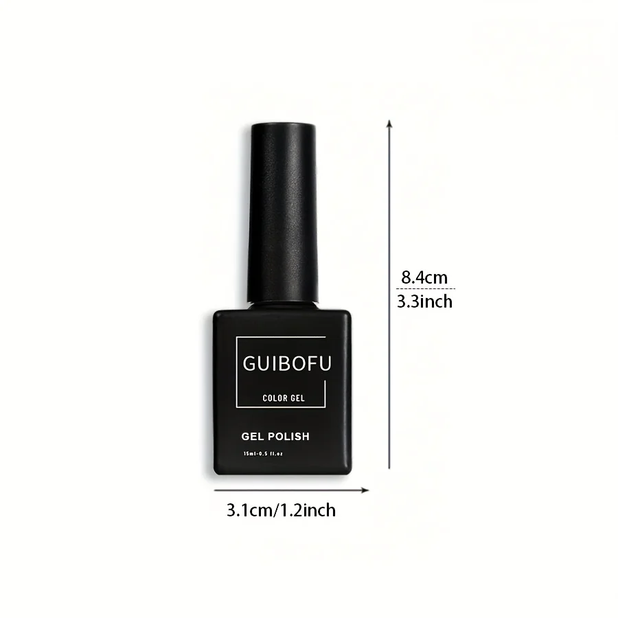 2 قطعة 15 مللي أبيض وأسود جل مجموعة تلميع كلاسيكي أبيض ونقي ظلال قصيرة درع طويل نفس اللون مثل الزجاجة