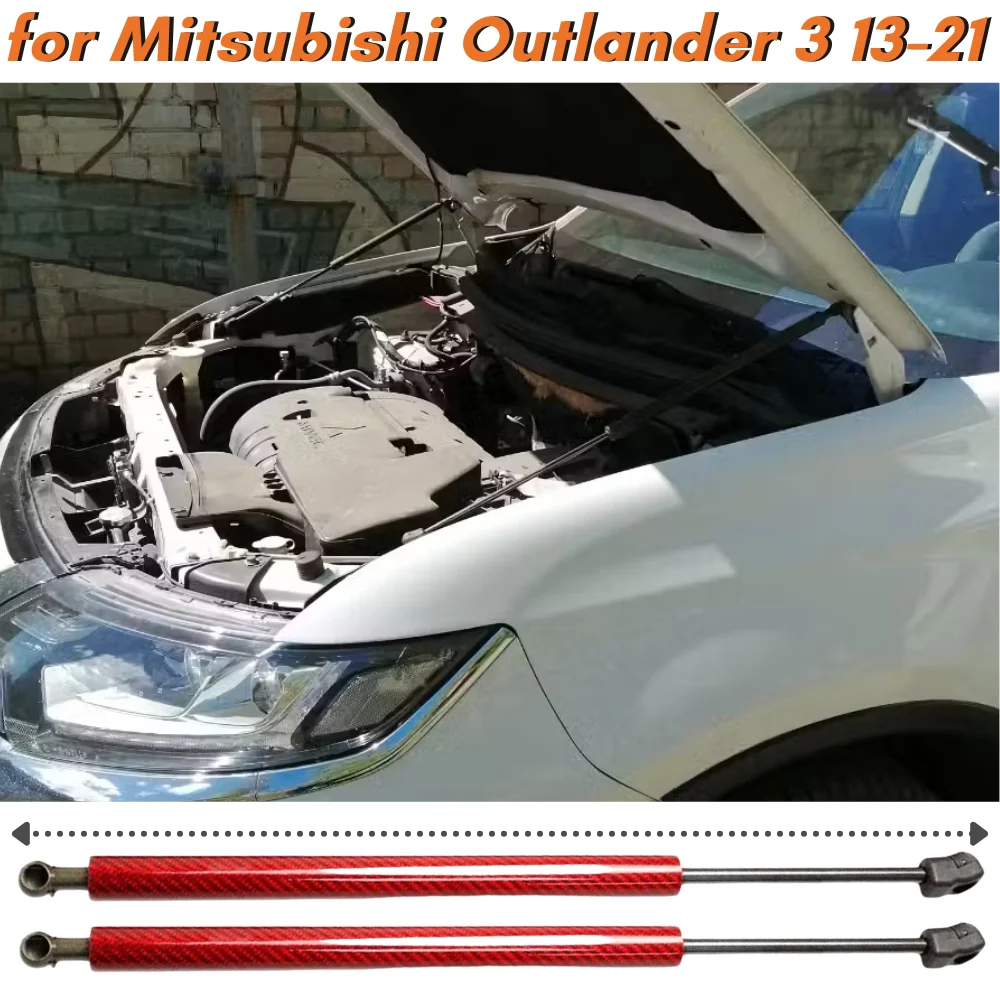 

Qty(2) Hood Struts for Mitsubishi Outlander 3 GF/GG/ZJ/ZK 2013-2021 Front Bonnet Gas Springs Dampers Shock Absorber Lift Support