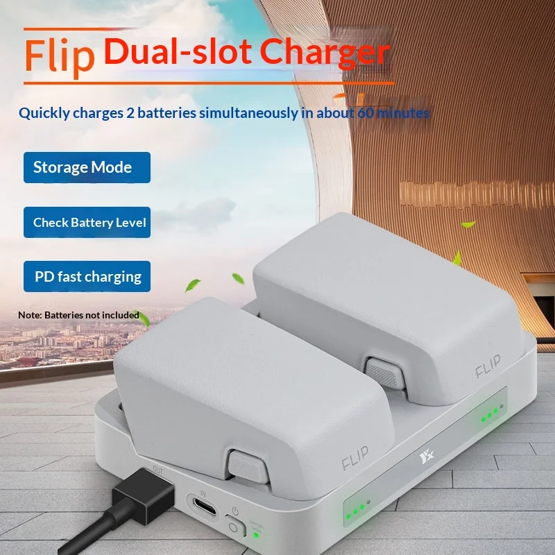Suitable for DJI FLIP charger battery butler dual storage two-way charger accessories