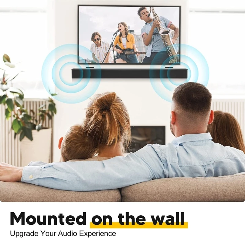 2Pcs/Set Universal Soundbar Speaker Stands Wall Mount Audio Accessories Metal Floating Bracket for Home Living Room Decoration