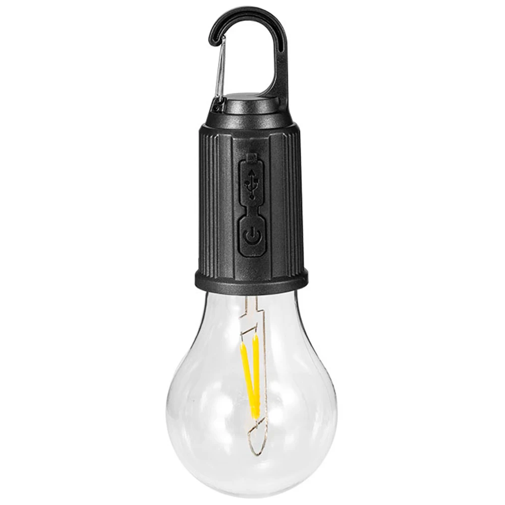 Lampu Portabel Lentera Tipe C Pengisian Daya Lentera Berkemah dengan Kait Lampu Berkemah Portabel 600mAh Tahan Air untuk Mendaki Memancing