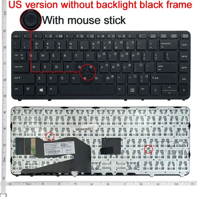 Spanish Keyboard For HP Elitebook 840 845 850 G1/G2 740 G1/G2 745 750 G1/G2 ZBook 14 G1/G2 15U G1/G2 SP