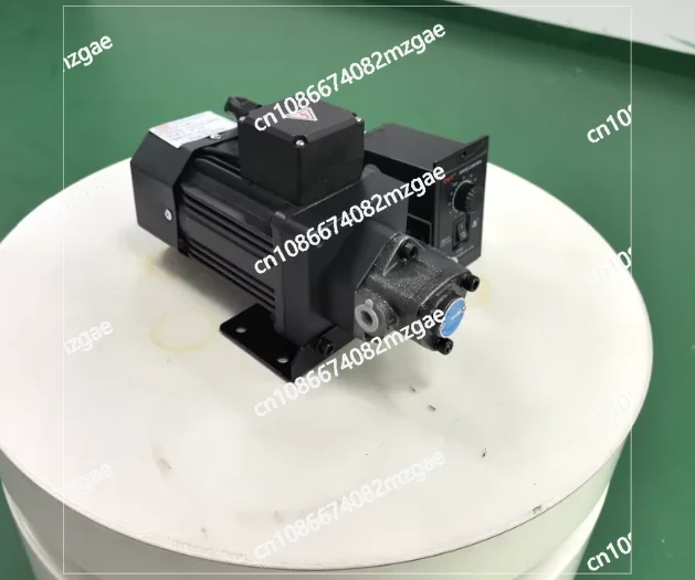 Small 90W Brushless Electric Gear Oil Pump ROP10A, Lubricating Pump with Motor Gearbox for Machine Tool and Equipment Lube