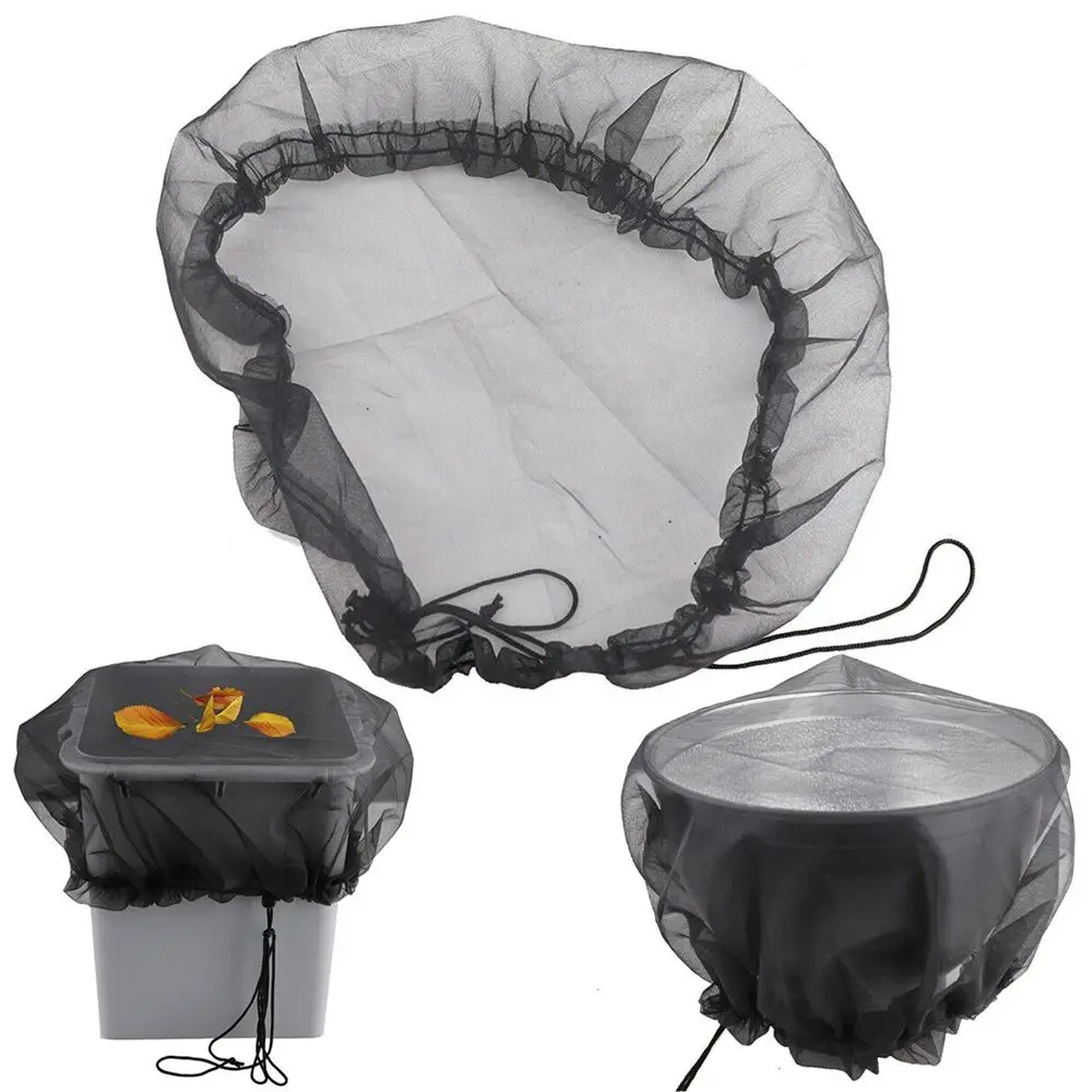 

Accessories Water Tank Protector Outdoors With Drawcord Catchment Net Rain Barrel Cover Protective Cover Filter Screen
