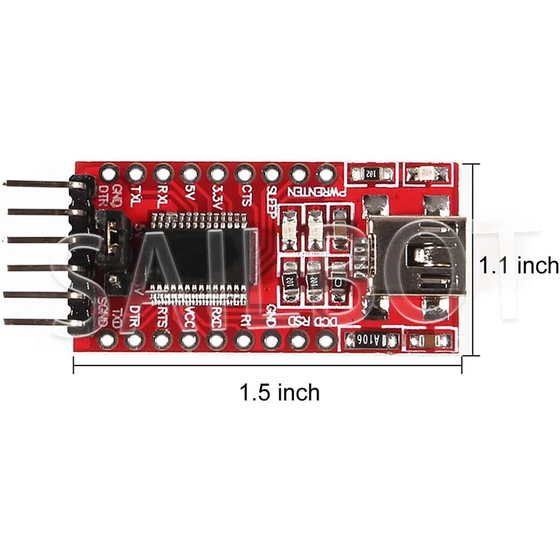 1-10 SZTUK FT232RL FT232 FTDI USB 3.3V 5.5V do TTL Moduł adaptera szeregowego dla Arduino FT232 Pro Mini Port USB TO TTL 232 Type-C USB — zdjęcie produktu 4