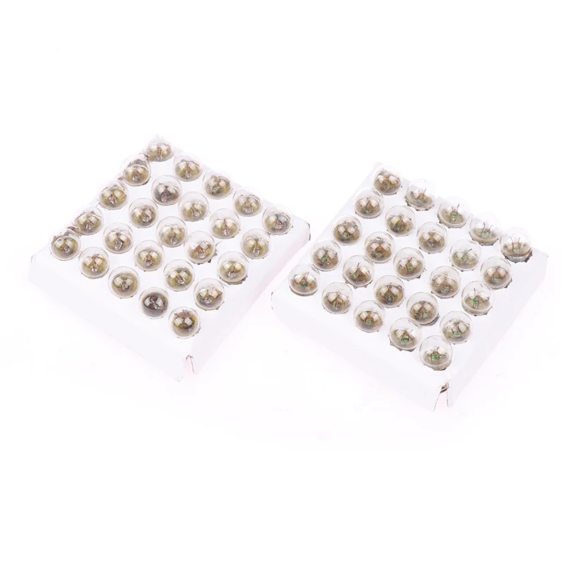 

25Pcs Miniature Round 1.5V 3.8V Small Light Cannon For Student Physics Experiment Flashlight Small Light Bulbs Beads