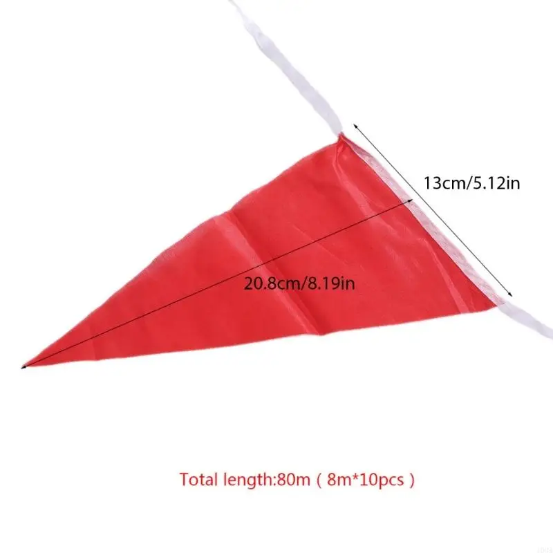 103A Colorido 80m para Triangle Gnenting Bunting String para Festiva