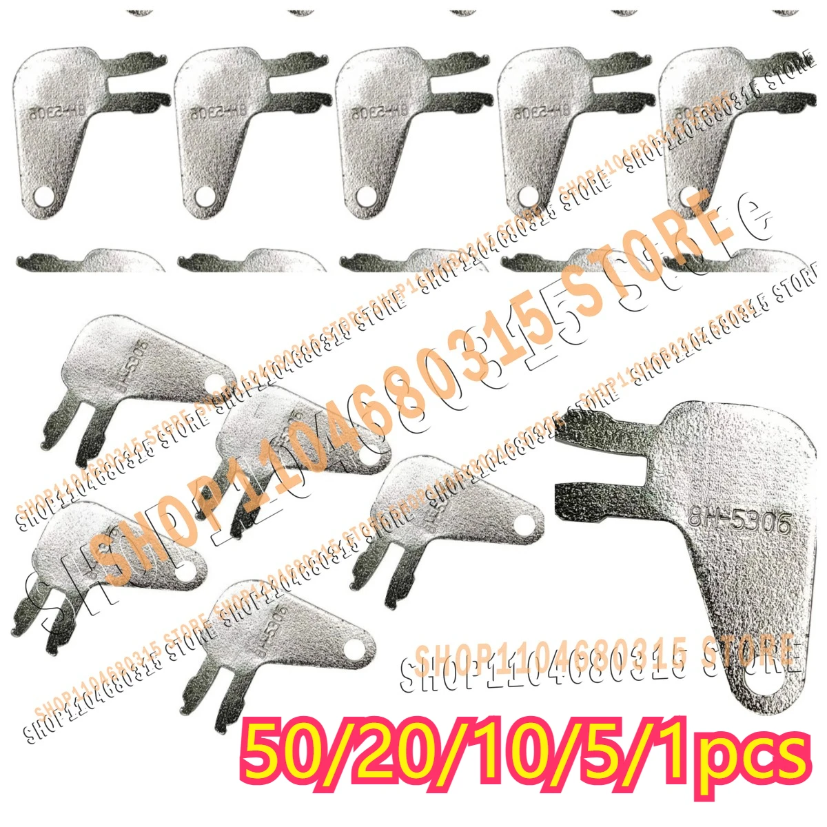 

50/20/10/5/1pcs 8398 High Quality Master Disconnect Ignition Keys 8H5306 Keys for 8H-5306 D8H-5306 Switch 7N0718