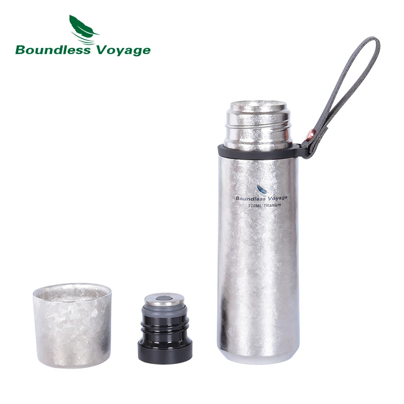 Imagem -02 - Boundless Voyage Titanium Vacuum Cup Garrafa de Água Esportiva Isolada Grande Capacidade 510ml Ti3011d