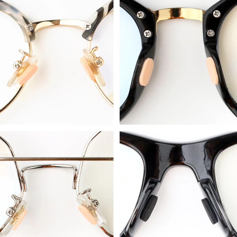 

10Pcs Self Adhesive Sponge Nose Pads Anti Slip for Eyeglasses Sunglasses Eyewear Black 1.5mm Non-Slip Nose Pads