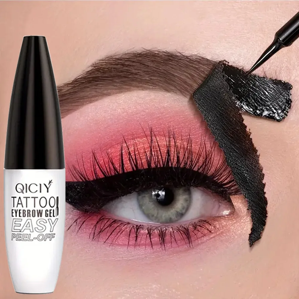 Peel Off Eyebrow Gel Tint Waterproof Long Lasting Semi Permanent Eyebrow Tattoo Natural Look Peelable Brow Liner Makeup Cosmetic