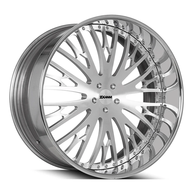 Car Wheel Rims  5x120 5x114.3 17 18 20 22 24 26 Inch 2 Piece Alloy Wheel Gold Passenger Car Wheell Car Jante